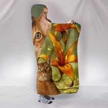 Load image into Gallery viewer, Cute Abyssinian Cat Print Hooded Blanket-Free Shipping