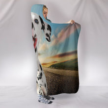 Load image into Gallery viewer, Cute Dalmatian Dog Print Hooded Blanket-Free Shipping