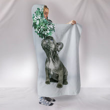 Load image into Gallery viewer, Cute Boston Terrier Puppy Print Hooded Blanket-Free Shipping