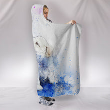 Load image into Gallery viewer, Cute Cat And Dog Watercolor Art Print Hooded Blanket-Free Shipping