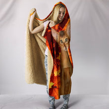 Load image into Gallery viewer, Abyssinian Cat Print Hooded Blanket-Free Shipping