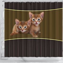 Load image into Gallery viewer, Abyssinian cat Print Shower Curtain-Free Shipping