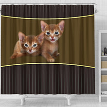 Load image into Gallery viewer, Abyssinian cat Print Shower Curtain-Free Shipping