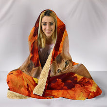 Load image into Gallery viewer, Abyssinian Cat Print Hooded Blanket-Free Shipping